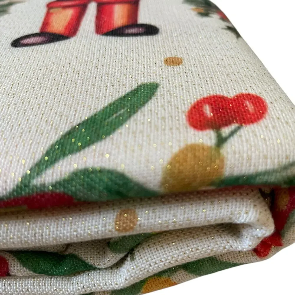 Max Studio Christmas Nutcracker 60x120 Holiday Tablecloth New